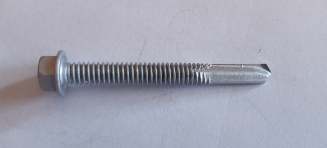 Galvanized Self Drilling TEK 5 screws 12-24 x 2" washer hex head in Other in Oshawa / Durham Region - Image 2