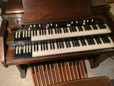 Model CV Hammond Organ, pedals and Bench with JR Tone Cabinet , View more