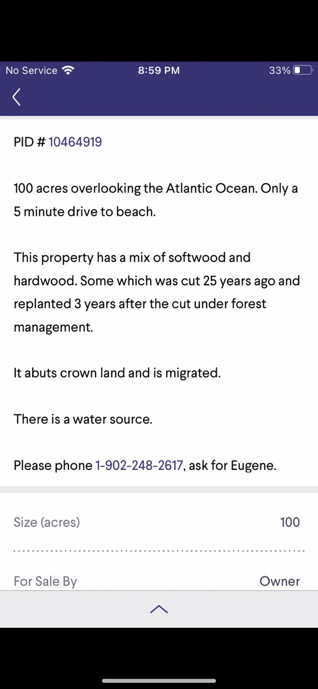 100 Acres overlooking Atlantic Ocean! in Land for Sale in Cape Breton - Image 3