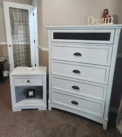 Elegant Dresser and Nightstand Set, View more