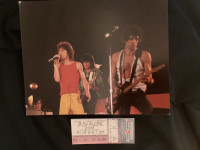 Rolling Stones 8x10 Colour Photo (Buffalo, NY) + Toronto stub