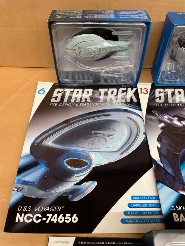 Star Trek Eaglemoss Complete with Packaging Five Ship Lot #362864361575298121