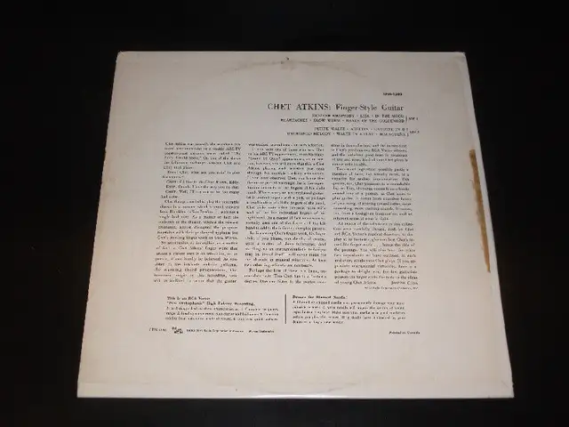 Chet Atkins - Finger-style guitar (1956) LP COUNTRY62863257017602121