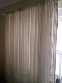 Drapes SHEERS Pinch Pleated SHEERS - $130 (Yonge & College)