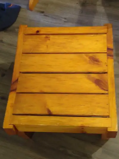 Wooden footstool, View more