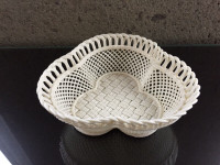 Belleek Shamrock Basket