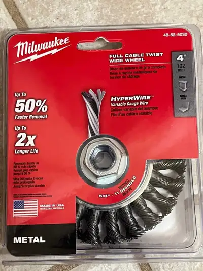 Milwaukee Wire Wheel, View more