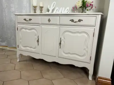 SOLD.  French provincial sideboard/tv stand/hallway storage, View more