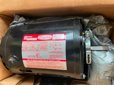 Furnace Belt Drive Motor, 1ph, RPM 1725, 115V, ½ HP, View more
