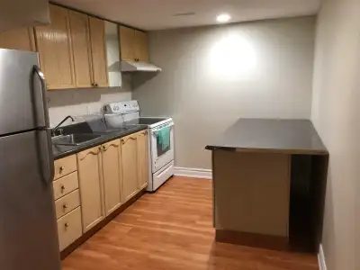 2 bedrooms and a washroom in a walk in basement. Kitchen and common area are shared. No parking. All...