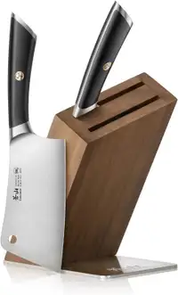 Cangshan ELBERT German Steel Kitchen Knife Block Set Acacia 3 PC