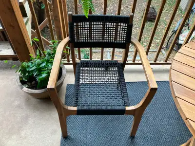 Ensemble de patio table 4 chaises bois acacia, View more
