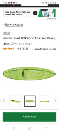 2 Adult Pelican 100 10 ft Kayaks