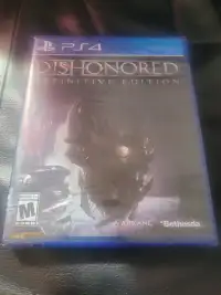 JEU PS4 NEUF DISHONORED DEFINITIVE EDITION BRAN NEW PS4 GAME