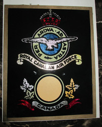Vintage 1930’s Reverse Painted RCAF Glass Picture Frame