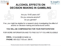 Alcohol and Gambling Study