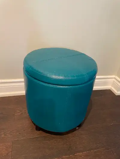leather round storage ottoman, View more