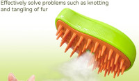 New 3-in-1 dog and cat brush pet for grooming, cleaning, massage