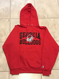 Georgia Bulldogs Champion Medium Red Hoodie Sweater