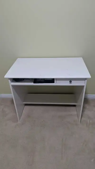 White IKEA student desk, View more