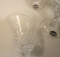 Vintage Bohemian Crystal Marquis Pattern Goblet/Glasses