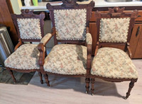 Antique Settee and 3 chairs