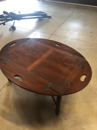 Vintage English Mahogany Butler's Table/Tray