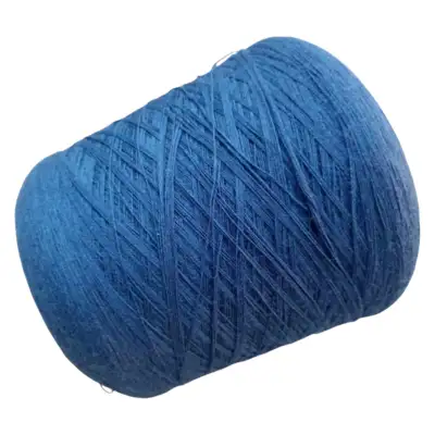 Blue Merino Yarn on Cone, Crocheting Projects, Machine Knitting, View more