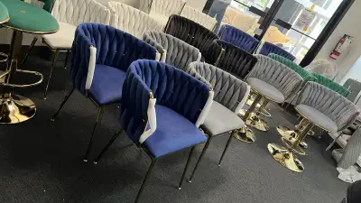 Modern Velvet Dining Chair Upholstered Modern Dining Room Chair, View more