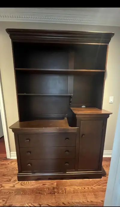 Diaper changing station, dresser,  hutch combo, View more