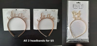 Bride and bridesmaid headbands 