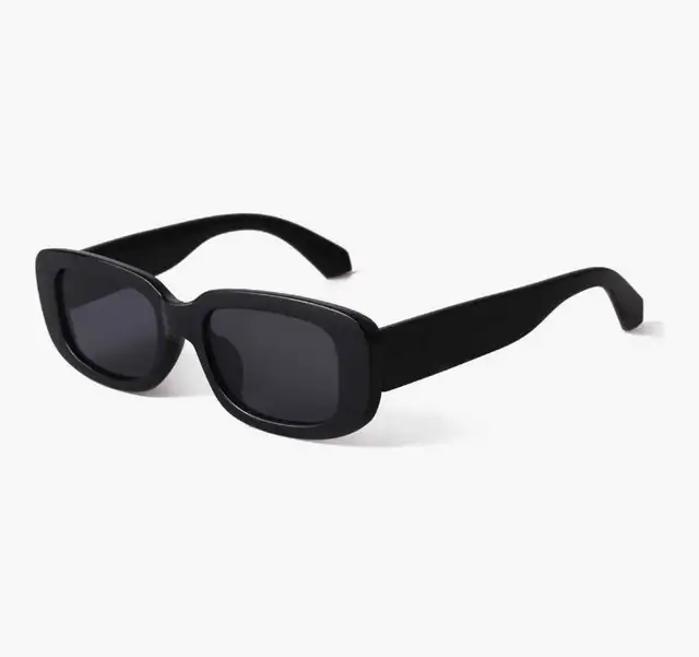 Rectangle 90s Y2K Sunglasses – Retro Black Frame Unisex | UV400  in Multi-item in City of Toronto - Image 2