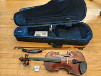 Palatino Violin ¾ size with bow, shoulder rest & case