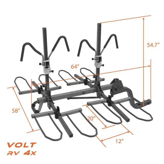 HYPERAX Volt RV 4x E Bike Rack Carrier  (250 LB Capacity) in Other in Calgary - Image 5