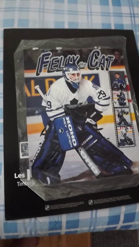 4 FELIX POTVIN MAPLE LEAFS ITEMS BUNDLE DEAL/POSTER+MASK+2 cards in Arts & Collectibles in City of Toronto - Image 2