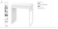 IKEA Micke, white desk