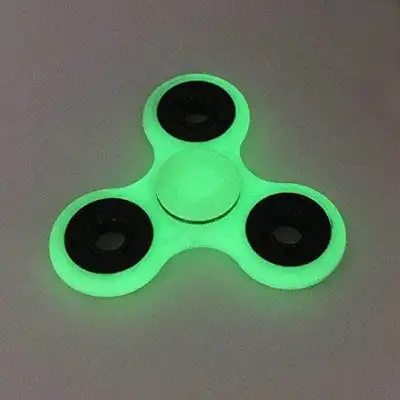 Green & Red Plastic and Metal Fidget Spinners, View more