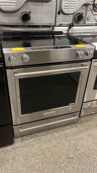 KitchenAid Flat Top 30” Stainless Stell Convection Stove Kitchener / Waterloo Kitchener Area Preview