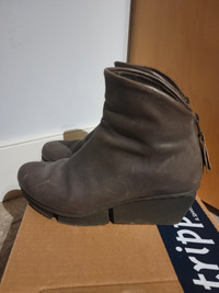 Trippen Wedge Ankle Boots - Size 38