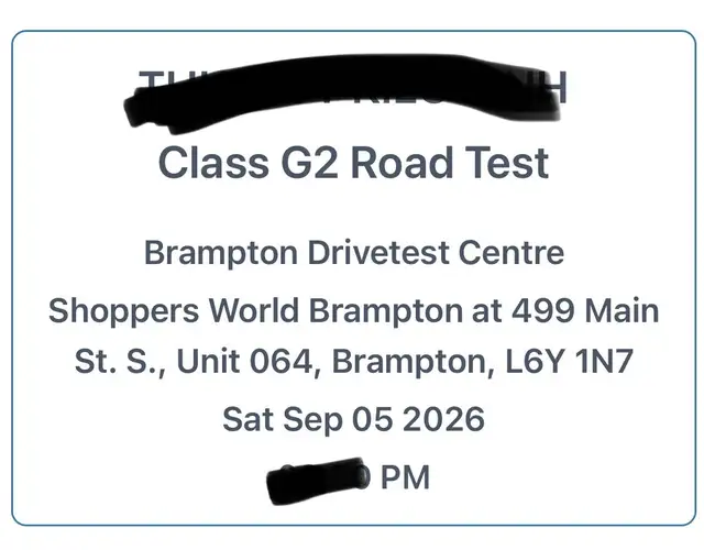 ROAD TEST EXPRESS G/G2 BOOKING, DRIVE CLASSES555654721506519043