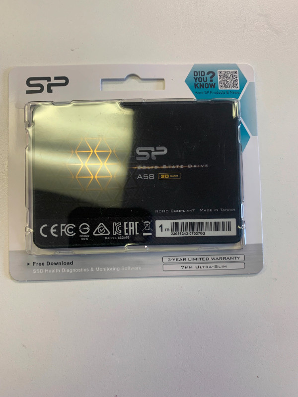 Silicon Power SSD 3D NAND A58 in Flash Memory & USB Sticks in Ottawa