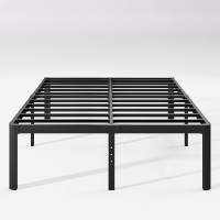 Hunlostten 18" King Size Metal Bed Frame, Supports 3000 lbs, NEW