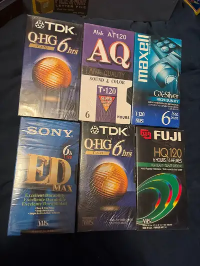$25 OBO, willing to trade for audio cassettes Selling a vintage lot of brand new, factory-sealed bla...