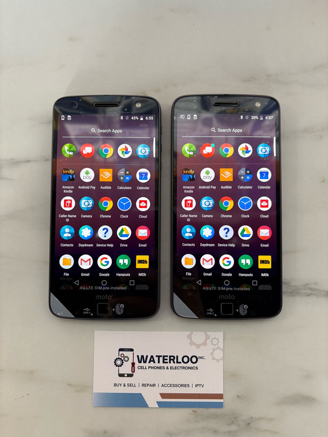 Moto Z Deroid 32gb ($100 Each) in Cell Phones in Kitchener / Waterloo - Image 2