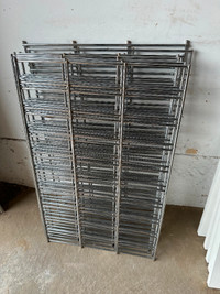 7 x Chrome metal shelf shelves shelving 17" x 28"
