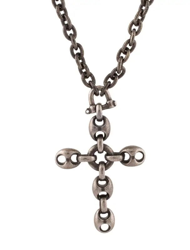 GUCCI Antique Marina Cross Pendant Necklace62863267876609124