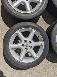 Hankook ventus tires on 17" Nissan Rims