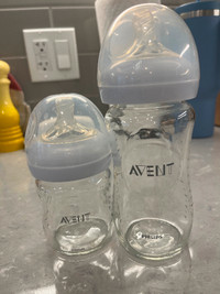 Avent Philips glass bottle set