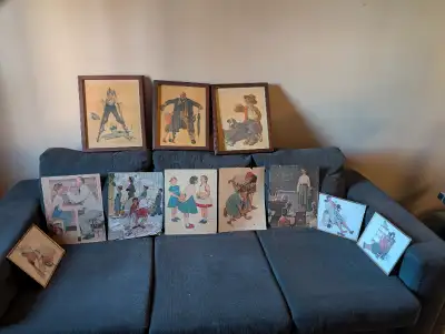 I believe these are original I will sell the entire collection for 275 works out $25 per print