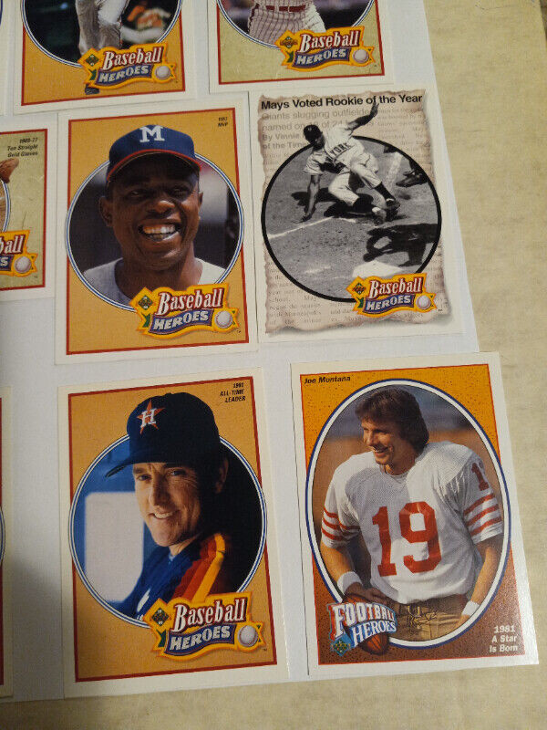 Upper Deck Heroes Insert Cards Montana,Ryan,Mays,Aaron Lot 18 in Arts & Collectibles in Trenton - Image 4